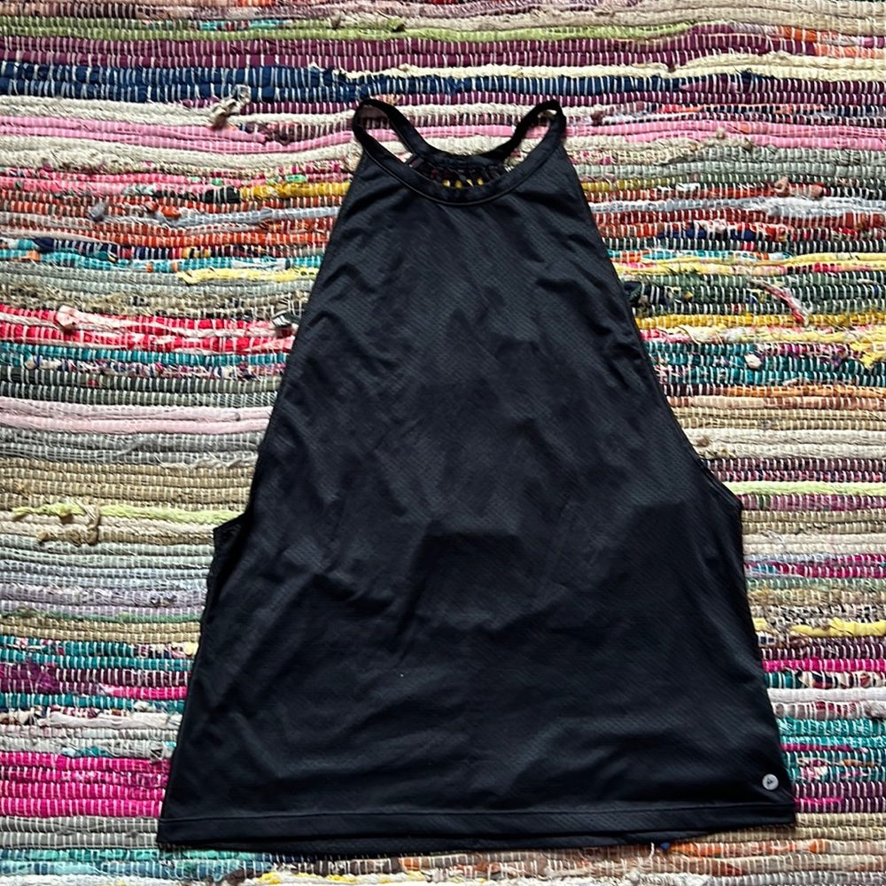 Large Black strappy tank top